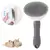 Escova removedora de pelos de aço inoxidável para cães e gatos, escova de bel