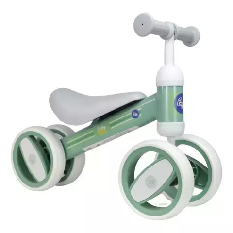 Bicicleta de Equilíbrio 4 Rodas Verde Baby Bike Fênix – 574R