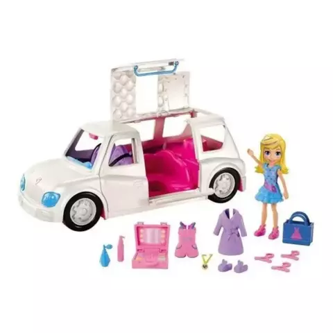Polly Pocket Boneca e Veículo Limousine Fashion – GDM19