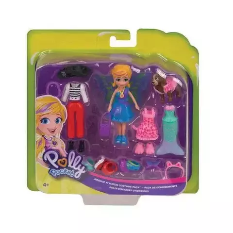 Polly Pocket Kit Cachorro Fantasias Combinadas - Mattel