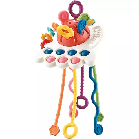 Brinquedo Interativo Montessori Sensorial Silicone Pop It Azul - ZP01136