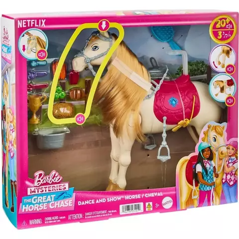 Barbie Mysteries – Cavalo Tornado com Som e Acessórios – Mattel