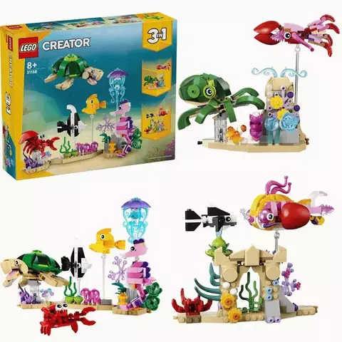 LEGO Creator 3 em 1 Animais Marinhos 421 Peças 8+ – LEGO