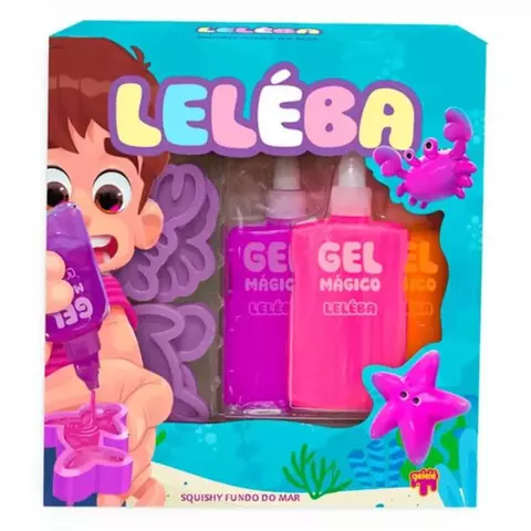 Kit Gelelé Leléba Gel Mágico Fundo do Mar Rosa – 3848