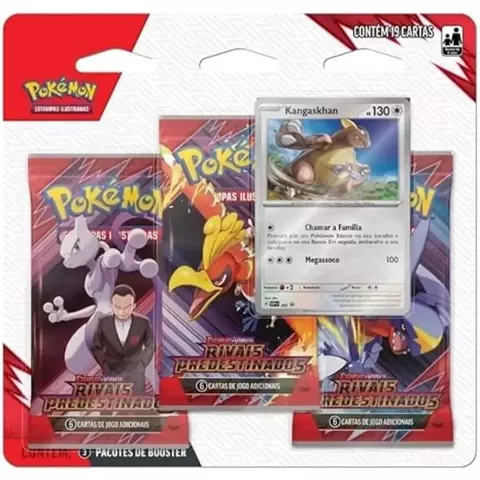Blister Triplo Pokémon TCG Rivais Predestinados EV10