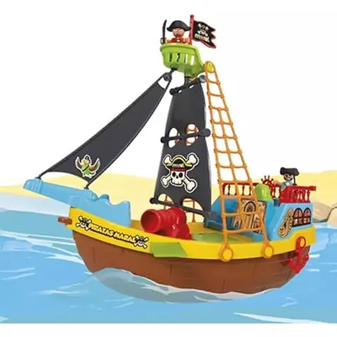 Barco Pirata Infantil Maral – Com Acessórios – Caixa