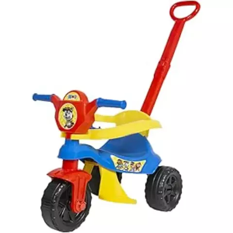 Triciclo Infantil Kemotoca BABY DOG AZUL com Haste - BQ0517M