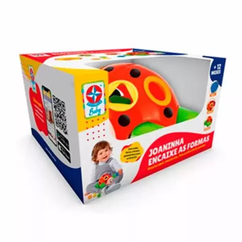 Encaixe de Formas Didáticas Joaninha