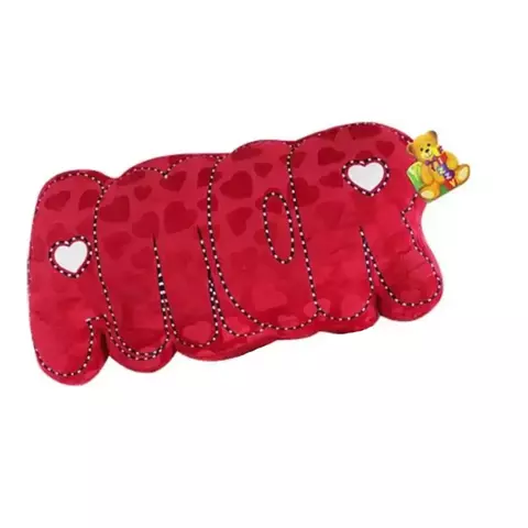 Almofada Pelúcia Frase 24x50cm – Fizzy FE7298