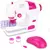 Máquina de Costura Infantil com Luz, Som e Acessórios – Rosa e Branco – 9267
