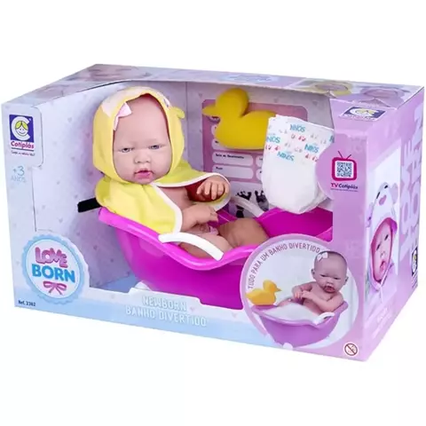 Boneca Love Born Banho Divertido – 2382