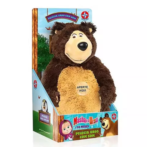 Pelúcia Interativa Urso com Som – Masha e o Urso