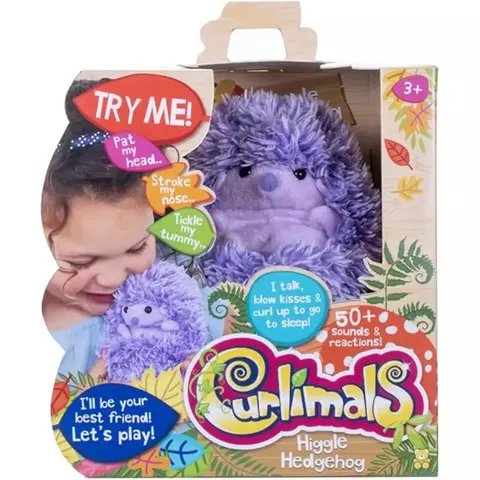 Curlimals Higgle o Ouriço – Pelúcia Interativa com Sons e Reações – F0131-0