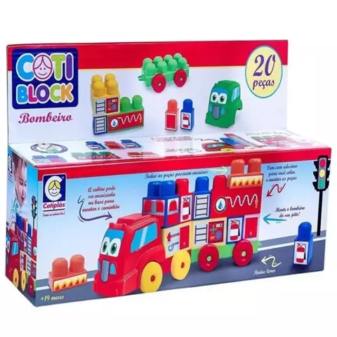 Blocos de Montar Coti BLOCK Bombeiro - 2355