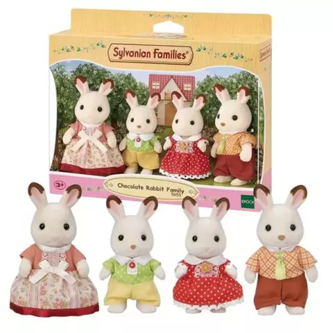 Conjunto Família Coelhos Chocolate