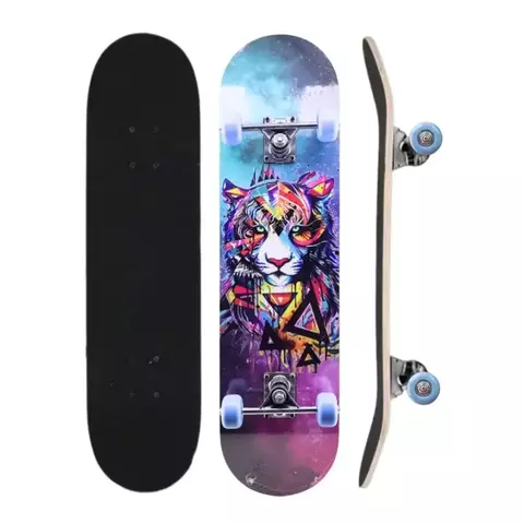 Skate Infantil Montado com Lixa – 7 Lâminas Brinquedo Radical