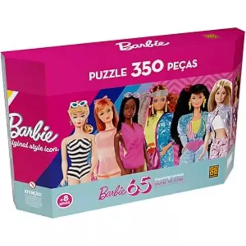 Quebra-Cabeça Panorama Barbie 65 Anos – 350 Peças – 4566