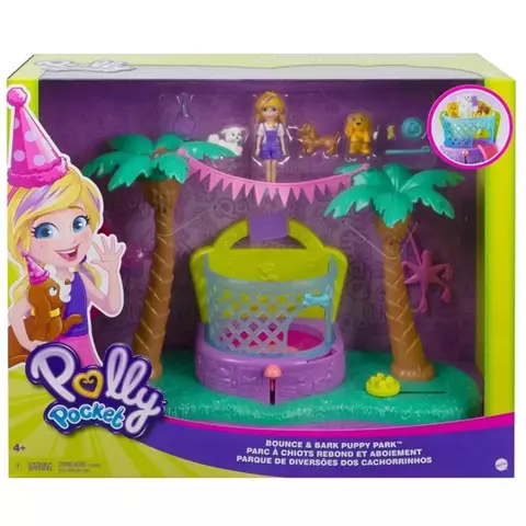 Polly Pocket Playset Parque de Diversões dos Cachorrinhos – GWD80