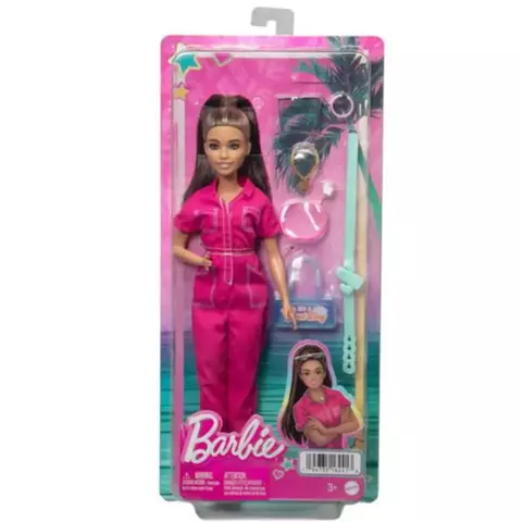 Boneca Barbie em Macacão Rosa com Acessórios – HPJXX