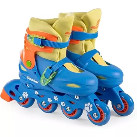 Patins 4 Rodas Laranja/Azul Sem Acessórios – Tamanho 34-37 – PS-01 LA