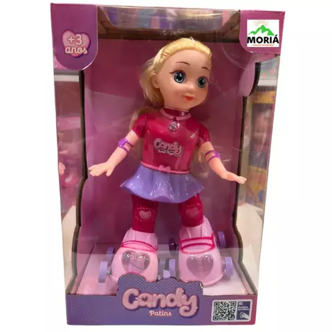 Boneca Candy Patinadora com Música e Luzes – Zoop Toys