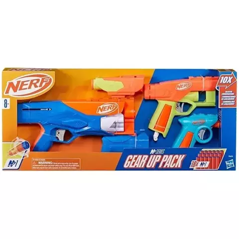 Nerf N Series Gear Up Pack com 3 Lançadores + 18 Dardos N1 – Hasbro - comprar online