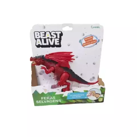Beast Alive - Dinossauros de Brinquedo com Som e Luz Sortidos - Candide - comprar online