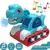 Dinossauro Robô Trator Led Toca Música Solta Fumaça - 08076 - loja online