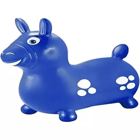 Cavalinho Infantil de Vinil Azul Lider Brinquedos - AZ400