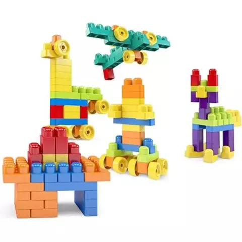 Blocos de Montar Infantil Educativo – 100 Peças – MK400