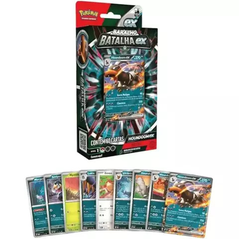 Deck Pokémon TCG Copag Batalha – Melmetal ou Houndoom – 41140