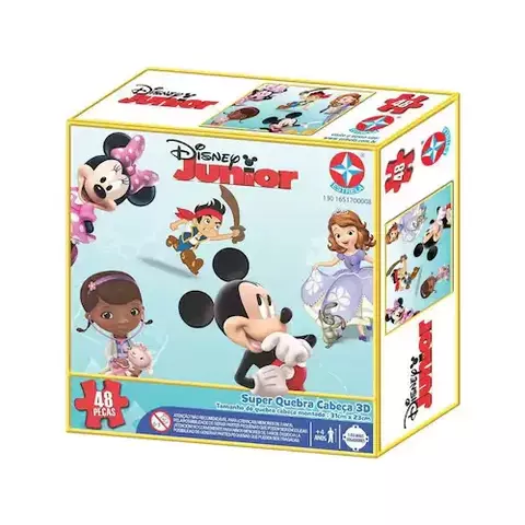 Quebra-Cabeça 3D Disney Jr. 48 Peças – Estrela