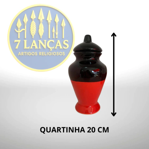 Quartinha Bicolor Sem Asa 20 cm - comprar online