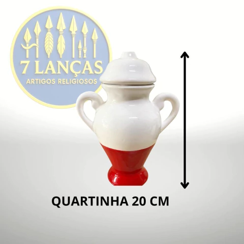 Quartinha Bicolor Com Asa 20 cm - loja online