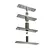 DOBRADIÇA PINO PIVOTANTE (CARGA 300KG) - INOX 304 ESC
