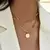 Colar Feminino Triplo em Prata Esterlina 925 ou Banhado em Ouro Rosa - loja online