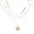 Colar Feminino Triplo em Prata Esterlina 925 ou Banhado em Ouro Rosa - loja online