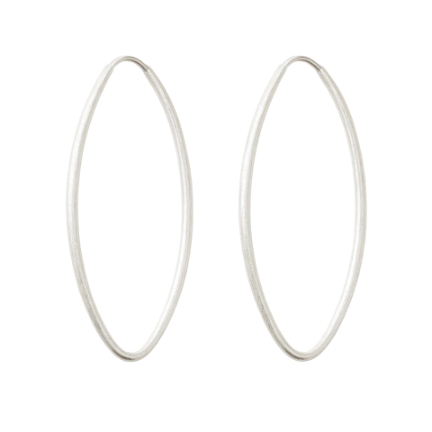 Brincos Argola Oval em Prata 925 – Elegância e Leveza Atemporal