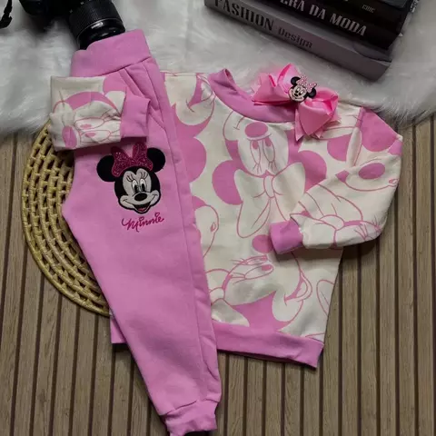 Conjunto Minnie Rosa – Delicadeza e Conforto para as Pequenas Princesas