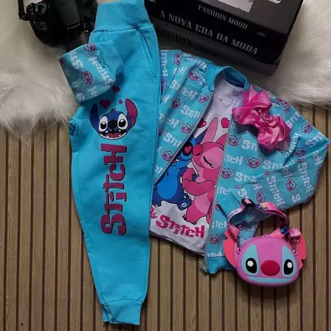 Conjunto Infantil Stitch Rosa – Estilo, Conforto e Muita Fofura! - comprar online