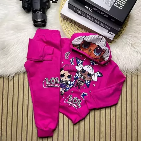 Conjunto Lol – Rosa Pink com Touca Temática - comprar online