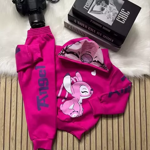 Conjunto Angel – Rosa Pink com Touca Temática