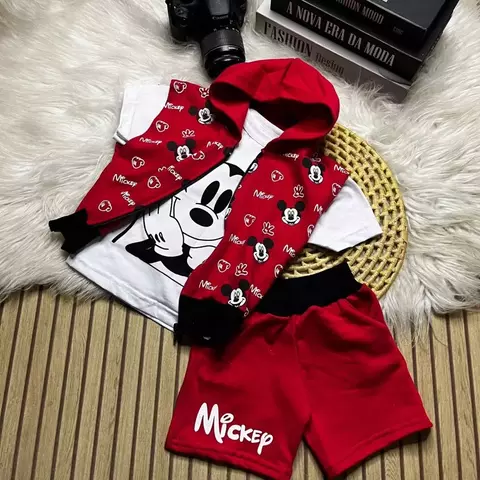 Conjunto Infantil Masculino Mickey – Estilo e Conforto para os Dias Quentes