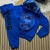 Conjunto Infantil Inverno Stitch com Capuz 3D – Azul Royal - comprar online