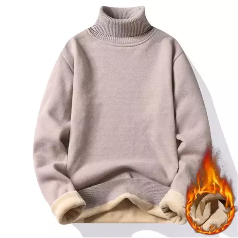 Blusa de gola alta pulôveres de tricô unissex