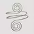 brazalete DOBLE ESPIRAL plateado