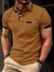 Moda masculina listrado exército verde polos camisetas verão manga curta impre - comprar online