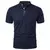 Verão masculino manga curta gola tshirts nova cor sólida casual camisa polo na na internet