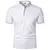 Verão masculino manga curta gola tshirts nova cor sólida casual camisa polo na - comprar online