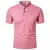 Verão masculino manga curta gola tshirts nova cor sólida casual camisa polo na
